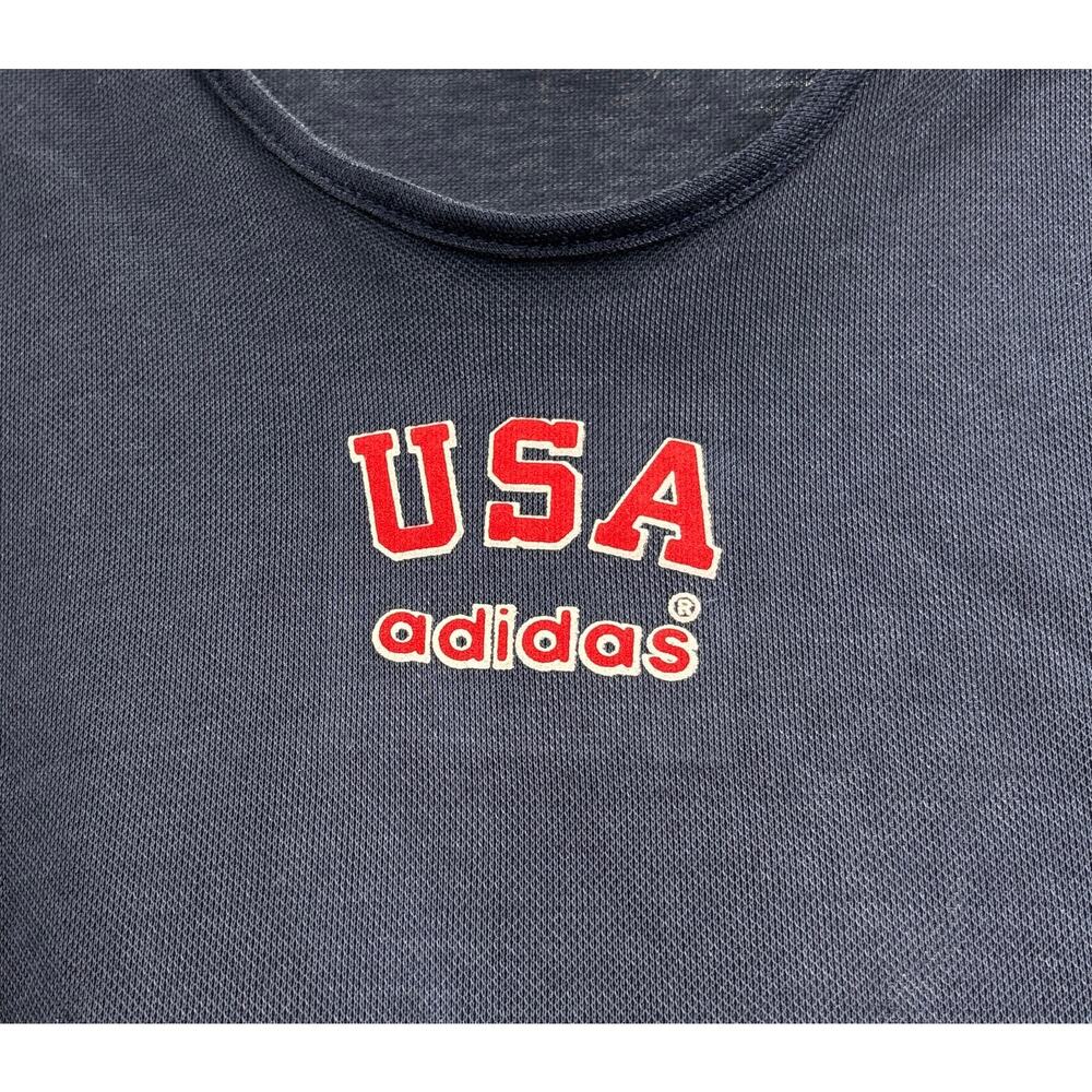 Vintage 80s Adidas USA Tank Top Men's M Medium 38-40 - Picture 6 of 7